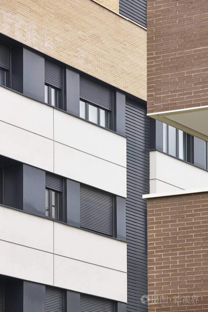 新的砖砌建筑外立面.建筑业.买, 租