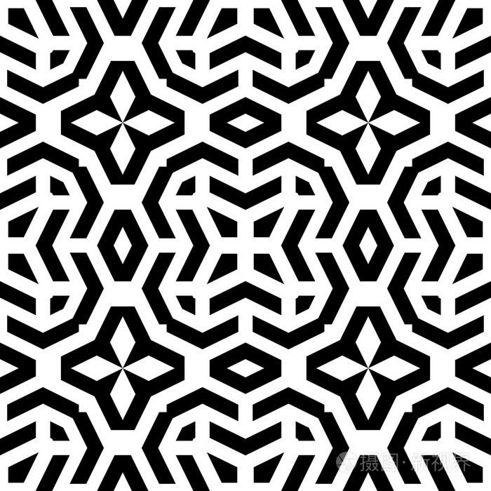 无缝的抽象矢量花纹插画-正版商用图片0oo0o5-摄图新视界