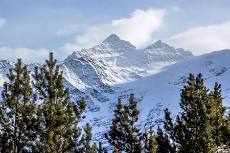 冬季景观雪山