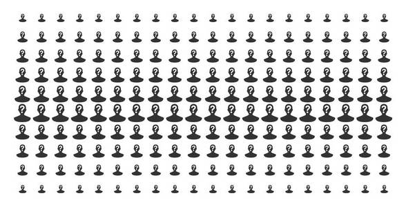 未知人形状半色调阵列照片