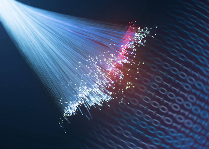 光纤网络线缆背景照片