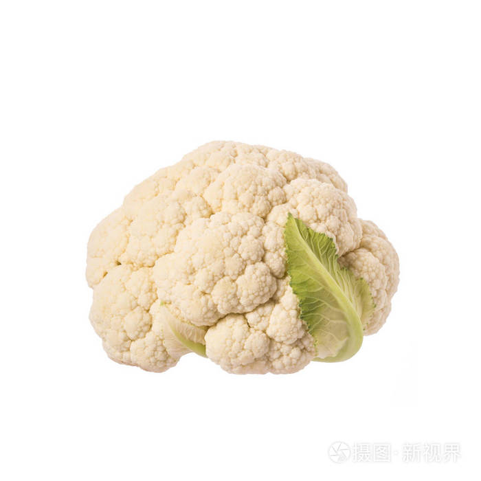Frsh 白花椰菜 工作室拍摄孤立在白色照片 正版商用图片0ook2z 摄图新视界