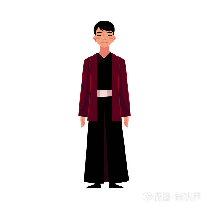 中国人的传统民族服装 外套和黑色长袍插画 正版商用图片0ool8c 摄图新视界 中国人的传统民族服装 外套和黑色长袍插画 正版商用图片0ool8c 摄图新视界
