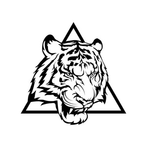 虎头装饰图片-虎头装饰素材-虎头装饰插画-摄图新视界