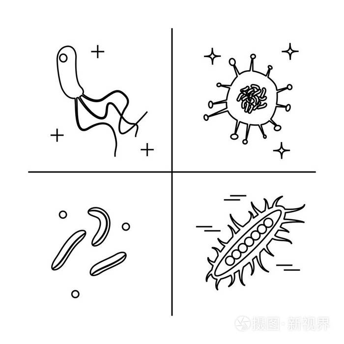 细菌微生物品种插画-正版商用图片0oorxd-摄图新视界