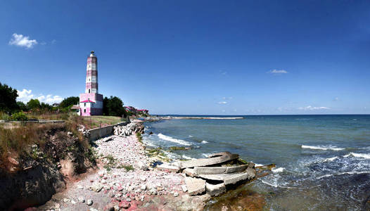 沙布拉灯塔，黑海，保加利亚