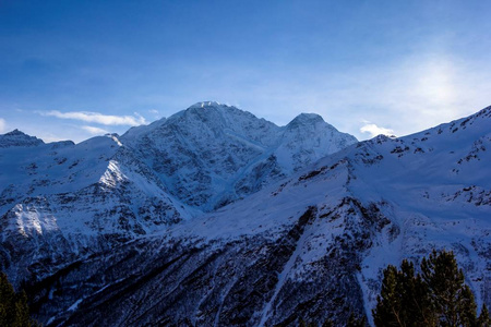 冬季景观雪山