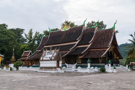 扫管笏香通寺在老挝琅勃拉邦