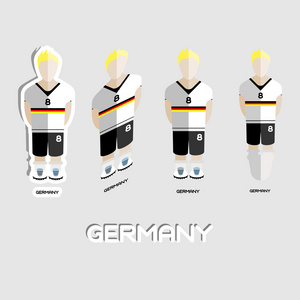 德国足球队运动服模板