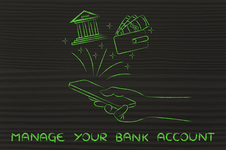 概念的管理你的银行账户