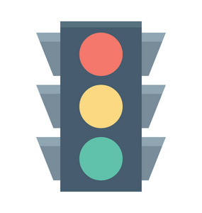 交通信号灯图标图片-交通信号灯图标素材-交通信号灯图标插画-摄图新