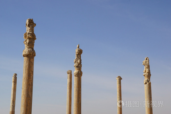 伊朗希拉兹一百根柱子大厅的一部分。