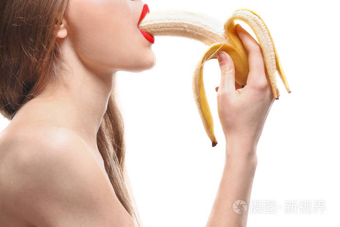 女人吃香蕉
