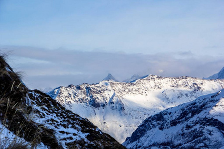 冬季景观雪山