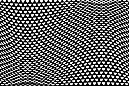 半圆圈波形图案。抽象纹理凸背景。矢量艺术