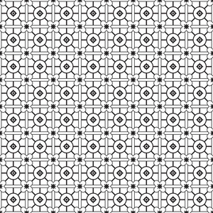 时尚黑白单色几何图形矢量图