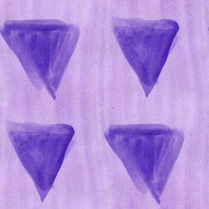 艺术紫色三角形图案三角抽象无缝地带壁纸水彩
