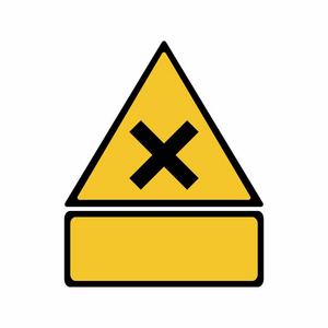 刺激性的物质标志矢量设计照片