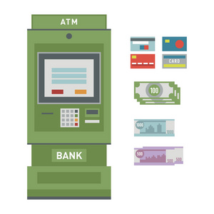 Atm 图标矢量图