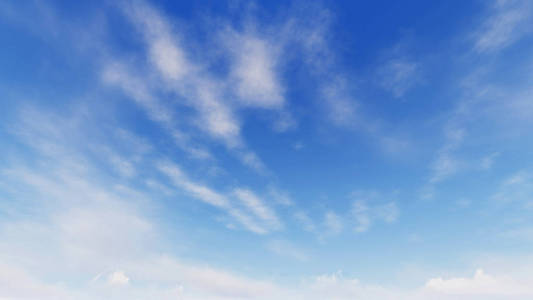 多云的蓝色天空抽象背景，蓝色天空背景与小小的云，3d 图