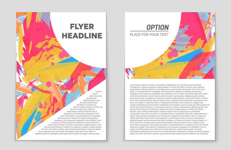 抽象矢量布局背景集。艺术模板设计 列表 页面 样机宣传册主题样式 横幅 想法 封面 小册子 打印 传单，书，空
