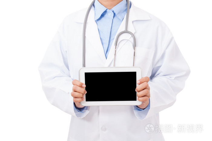 医生举行数字平板电脑