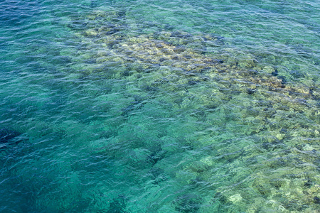 翡翠之海水表面的背景