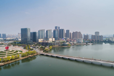 鸟瞰南京城市建筑景观图片