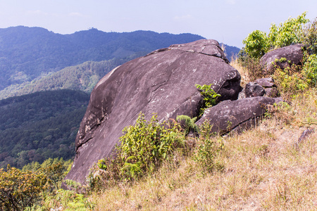 岩石的山茵他侬，清迈泰国