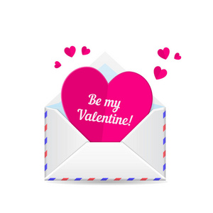 爱的邮件，情人节的心