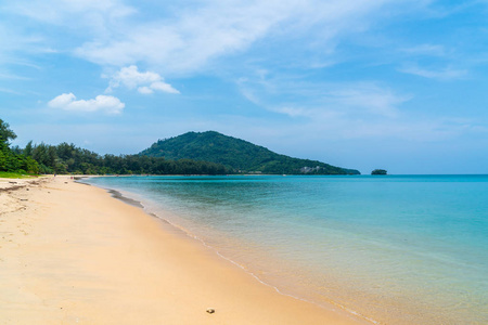 美丽的热带海滩和天堂岛的海洋