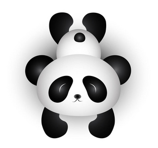 黑白熊猫头像逗比图片