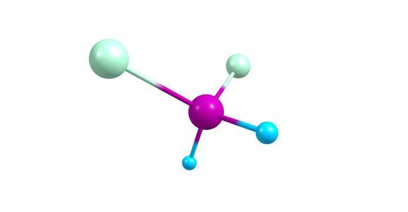 二氯硅烷分子的结构上白色孤立