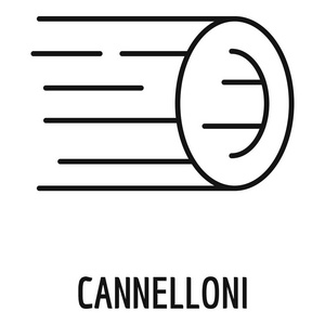 Cannelloni 面食图标, 轮廓样式