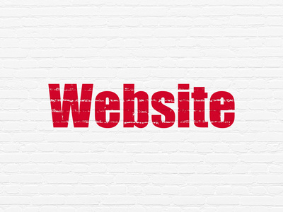 Web 设计概念 网站上的背景墙上