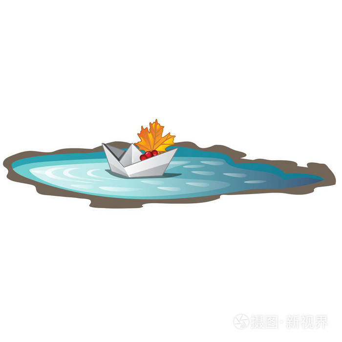 纸舟上落着枫叶 漂浮在水坑中 秋天的标志被隔绝在白色背景上 矢量卡通特写插图插画 正版商用图片0orqie 摄图新视界 纸舟上落着枫叶 漂浮在水坑中 秋天的标志被隔绝在白色背景上 矢量卡通特写插图插画 正版商用图片0orqie 摄图新视界
