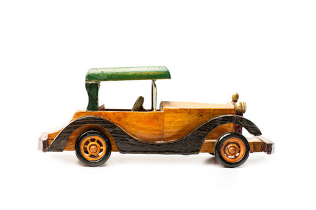 老式木制玩具车