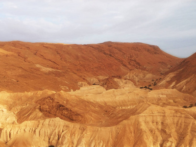 沙漠和在以色列的死海