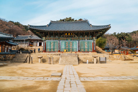 韩国传统建筑在桐寺图片