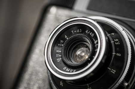 旧胶片相机的玻璃光学