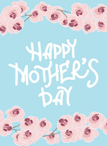 股票矢量图像的美丽兰花花.明亮的背景.母亲节贺卡带鲜花背景照片