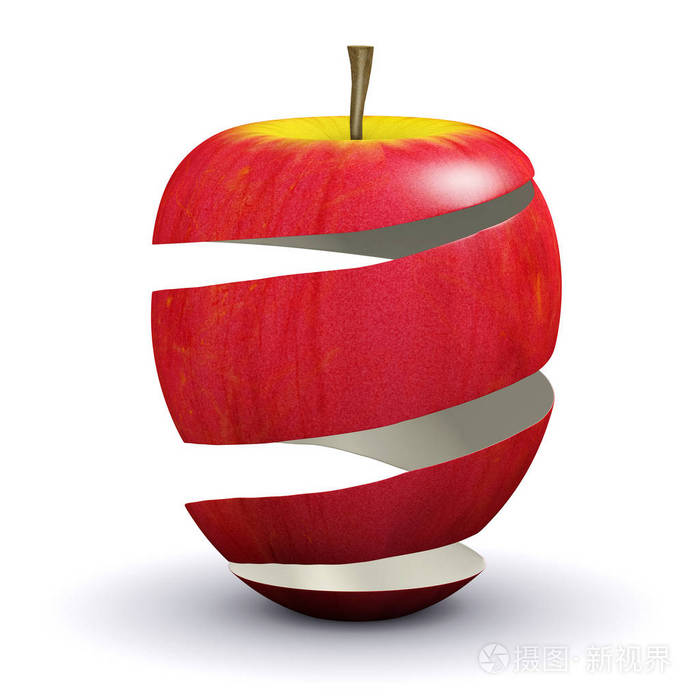3d苹果皮的渲染