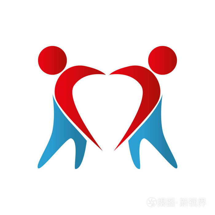 人物剪影团队图标