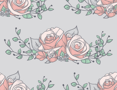 玫瑰花朵涂鸦图片