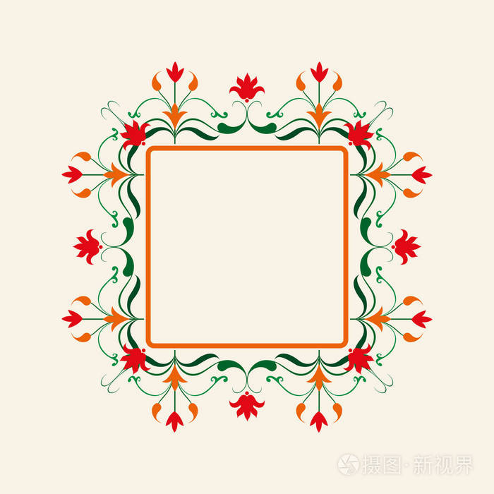 矢量装饰框架.优雅的元素为设计模板,文本的地方的.