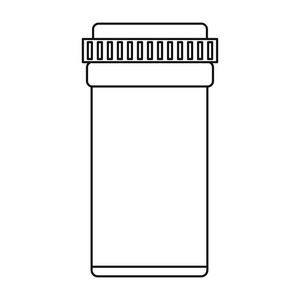 医疗瓶药丸药房细线