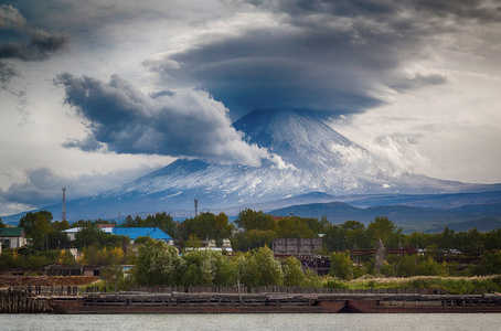 Klyuchevskoy 火山，堪察加半岛