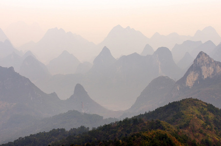 桂林市尧山山，中国