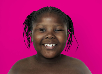 非洲人后裔的孩子女孩照片