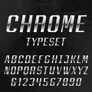 Chrome 字母表矢量字体